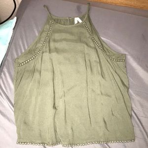 Green tank top